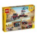 LEGO Creator 3 in 1 Ploščadni tovornjak s helikopterjem